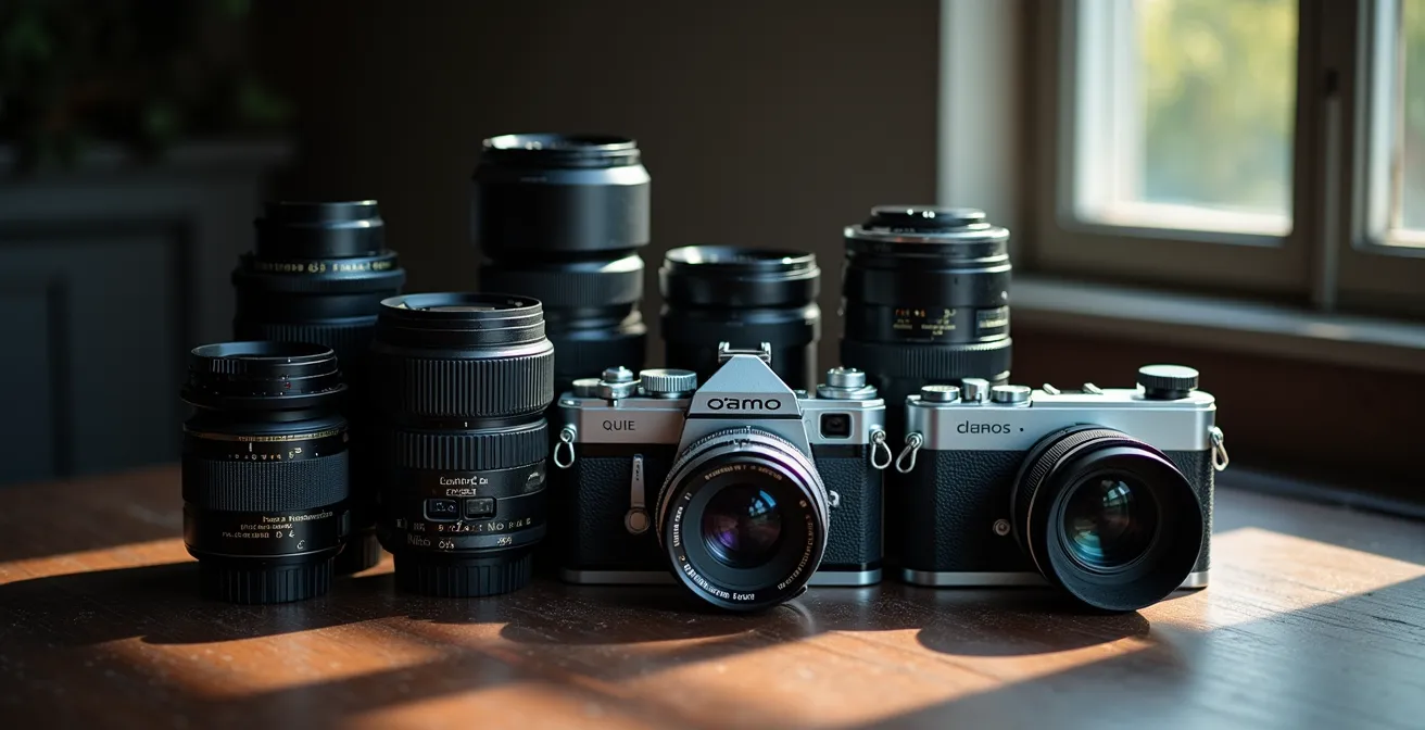 Gebrauchte DSLR-Objektive und Kameras für den Wiederverkauf