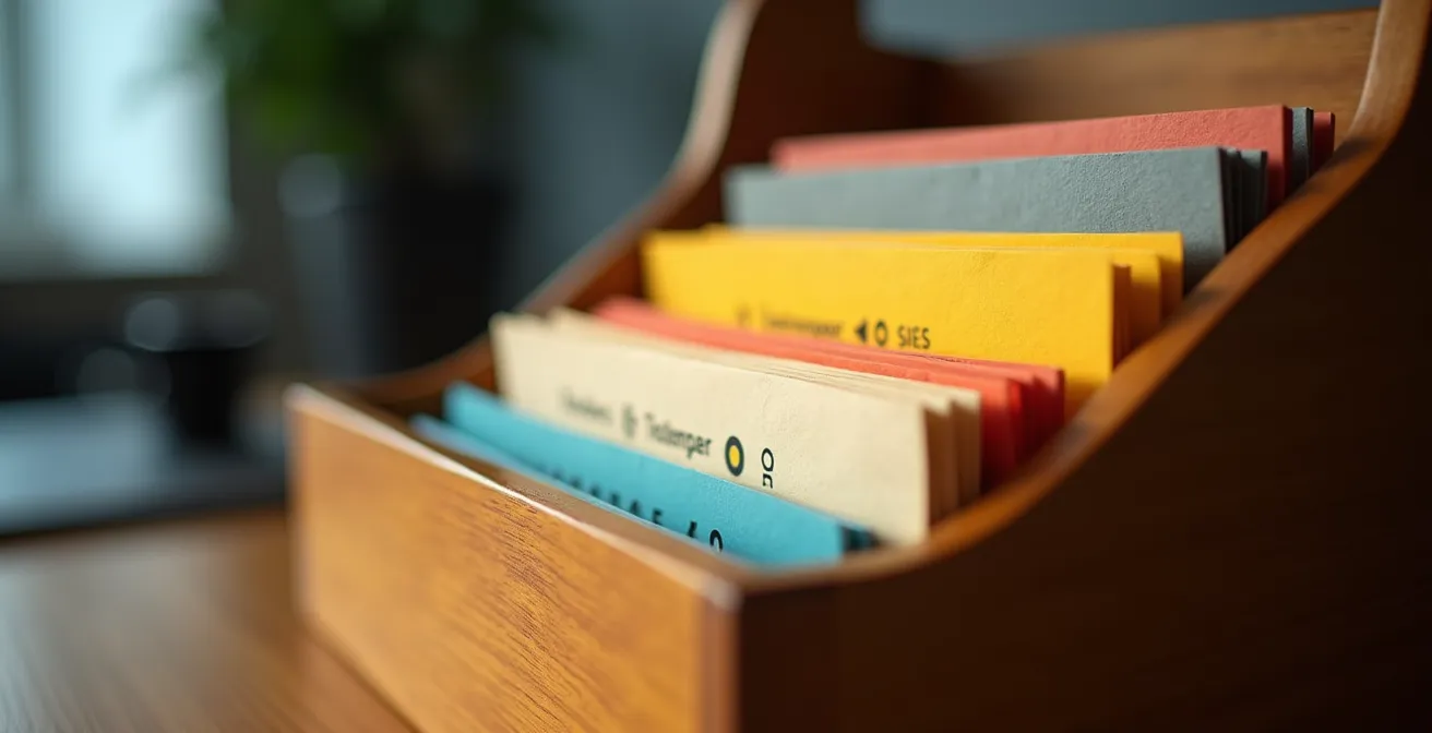 Visualisierung eines dreistufigen Tagging-Systems mit hierarchischen Ebenen