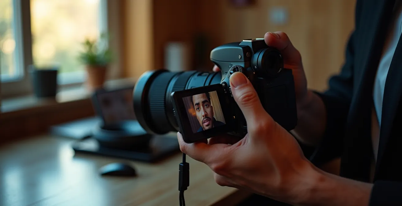 Metaphorische Darstellung des Metadatenverlusts beim Social Media Upload